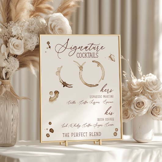 恋は淹れています！コーヒーをテーマにしたシグネチャードリンク ポスター