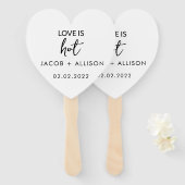 恋は熱い ハンドファン (正面&裏面)