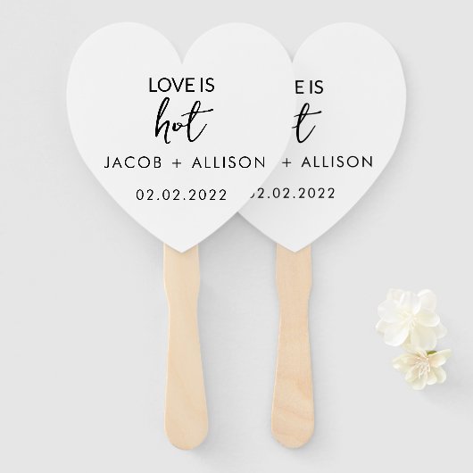 恋は熱い ハンドファン (正面&裏面)