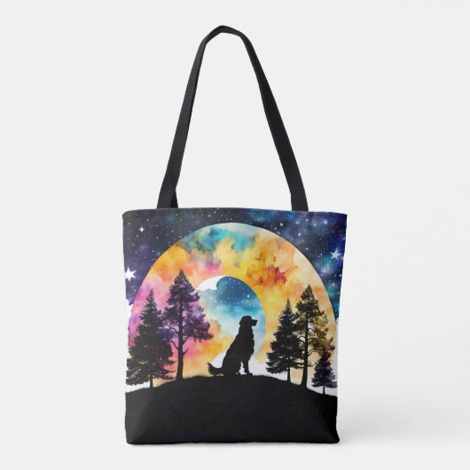 恋は犬が水の色を待っている トートバッグ (裏面)