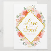 恋は甘いよ お菓子をどうぞ サイン - 6.5" x 8.75" 招待状 (正面/裏面)