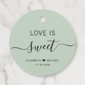 恋は甘いセージ・グリーン結婚ズ フェイバータグ (裏面)