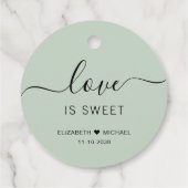 恋は甘いセージ・グリーン結婚ズ フェイバータグ (裏面)