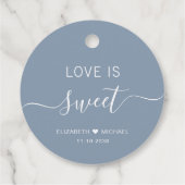 恋は甘い塵の青結婚い フェイバータグ (裏面)