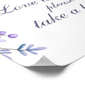 恋は甘い物だ。紫結婚の花 ポスター (角)