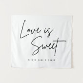 恋は甘い看板をごちそう結婚に タペストリー (正面(横))