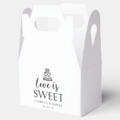 恋は甘い |の結婚ケーキ フェイバーボックス (オープン)