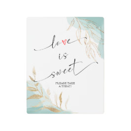 恋は甘い、楽しんでください メタルプリント