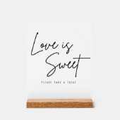 恋は甘い、楽しんでく結婚れ アクリルサイン (正面)