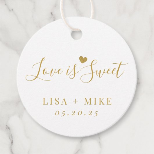 恋は甘パーソナライズされた結婚い フェイバータグ (正面)