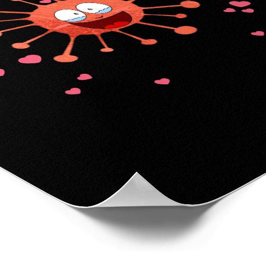 恋は空中にあるが、インフルエンザのバレンタイン ポスター (角)