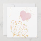 恋は空中ブライダルシャワー招待状 招待状 (裏面)