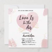 恋は空中ブライダルシャワー招待状 招待状 (正面)