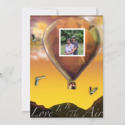 恋は空中結婚式招待状 招待状 (正面)
