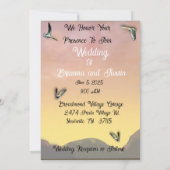 恋は空中結婚式招待状 招待状 (裏面)