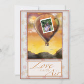 恋は空中結婚式招待状 招待状 (正面)