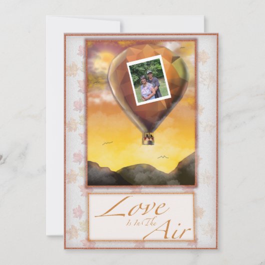 恋は空中結婚式招待状 招待状 (正面)