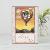 恋は空中結婚式招待状 招待状 (スタンド正面)