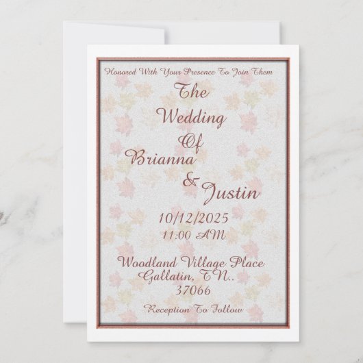 恋は空中結婚式招待状 招待状 (裏面)