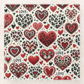 恋は空中 ガラスコースター (正面)