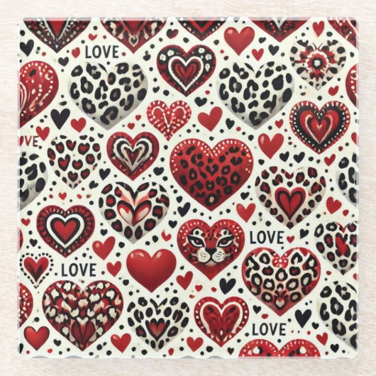 恋は空中 ガラスコースター (正面)