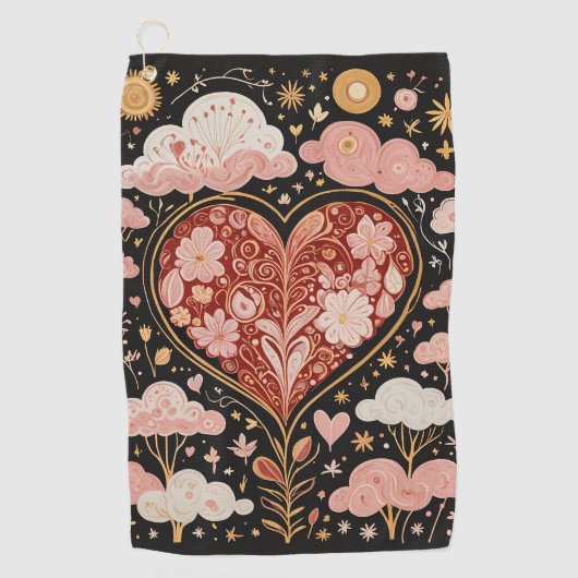 恋は空中 ゴルフタオル (正面)