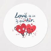恋は空中 ラベル (デザイン2)