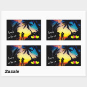 恋は空中 長方形シール (シート)