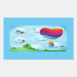 恋は空中 長方形シール