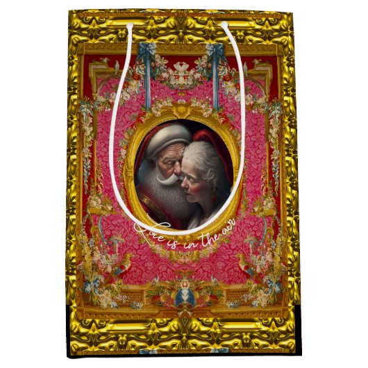 恋は空気の中だ季節が来た ミディアムペーパーバッグ (正面)