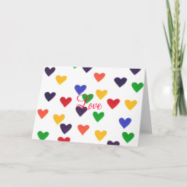 恋は空気の中にある、虹のハートカード シーズンカード