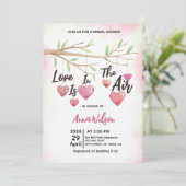 恋は空気の弦つるブライダルシャワー 招待状 (スタンド正面)