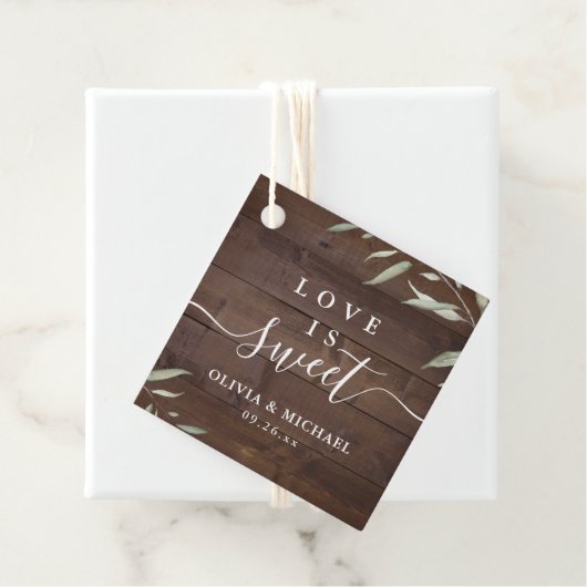 恋は緑エレガントの木の素朴な結婚もの フェイバータグ (インサイチュ)