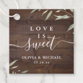 恋は緑エレガントの木の素朴な結婚もの フェイバータグ (正面)