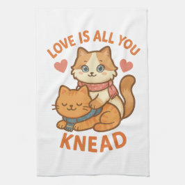 恋は膝の上だ キッチンタオル