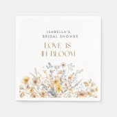 恋は花ざかり ウイルドフラワー ブライダルシャワー スタンダードカクテルナプキン (正面)