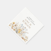 恋は花ざかり ウイルドフラワー ブライダルシャワー スタンダードカクテルナプキン (角)