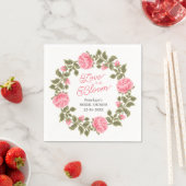 恋は花開く プレティー ピンク ワイルド ローズ スタンダードカクテルナプキン (インサイチュ)