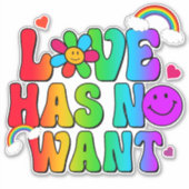 恋は虹が欲しくない シール (正面)