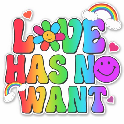 恋は虹が欲しくない シール (正面)