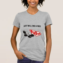 恋は蝶との道を見つけるヴィンテージ Tシャツ