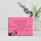 恋は蝶ポストカードのようなもの ポストカード (スタンド正面)