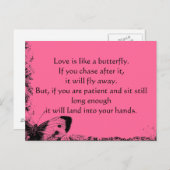 恋は蝶ポストカードのようなもの ポストカード (正面/裏面)