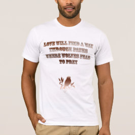 恋は道を見つける引用文 Tシャツ