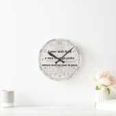 恋は道を見つける ラウンド壁時計 (ホーム)