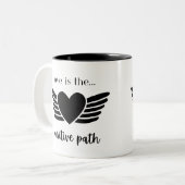 恋は道前向きの鬼 ツートーンマグカップ (正面左)