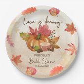 恋は醸造秋秋ブライダルシャワー ペーパープレート (正面)