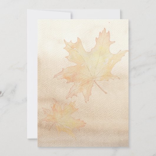 恋は醸造秋秋ブライダルシャワー 招待状 (裏面)