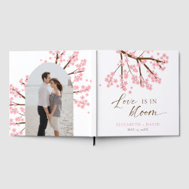 恋は開花さくらんぼ花結婚の ゲストブック