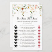 恋は開花で彼は彼女はシャワーのゲームを言った (正面/裏面)